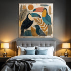 Tropics and Jungle Bird Illustration Tu Modern Nature Themes Art