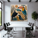 Tropics and Jungle Bird Illustration Tu Modern Nature Themes Art