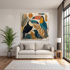Tropics and Jungle Bird Illustration Tu Modern Nature Themes Art