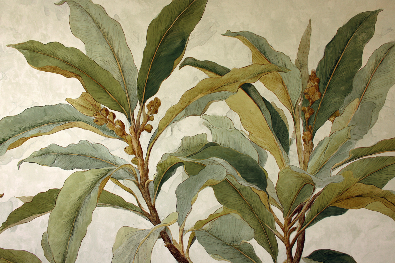 Tropen Und Dschungel Botanische Illustration Von Blättern Und Ästen | Tropen und Dschungel | Landschaften
