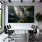 Tropics and Jungles Lush Forests Sunlight Film Through the Treetops Mystical Atmosphere