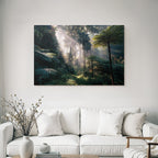 Tropics and Jungles Lush Forests Sunlight Film Through the Treetops Mystical Atmosphere