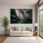 Tropics and Jungles Lush Forests Sunlight Film Through the Treetops Mystical Atmosphere