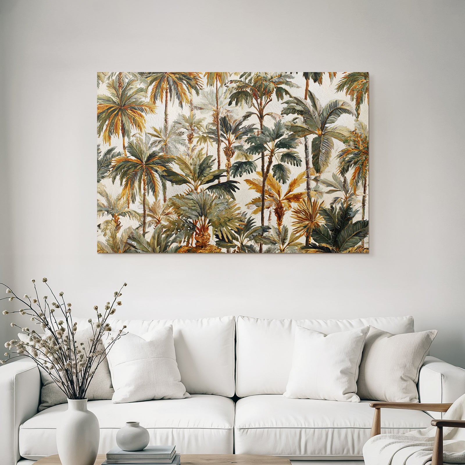 Tropen Und Dschungel Palmbäume Dekoratives Design Texturierte Stil Muster