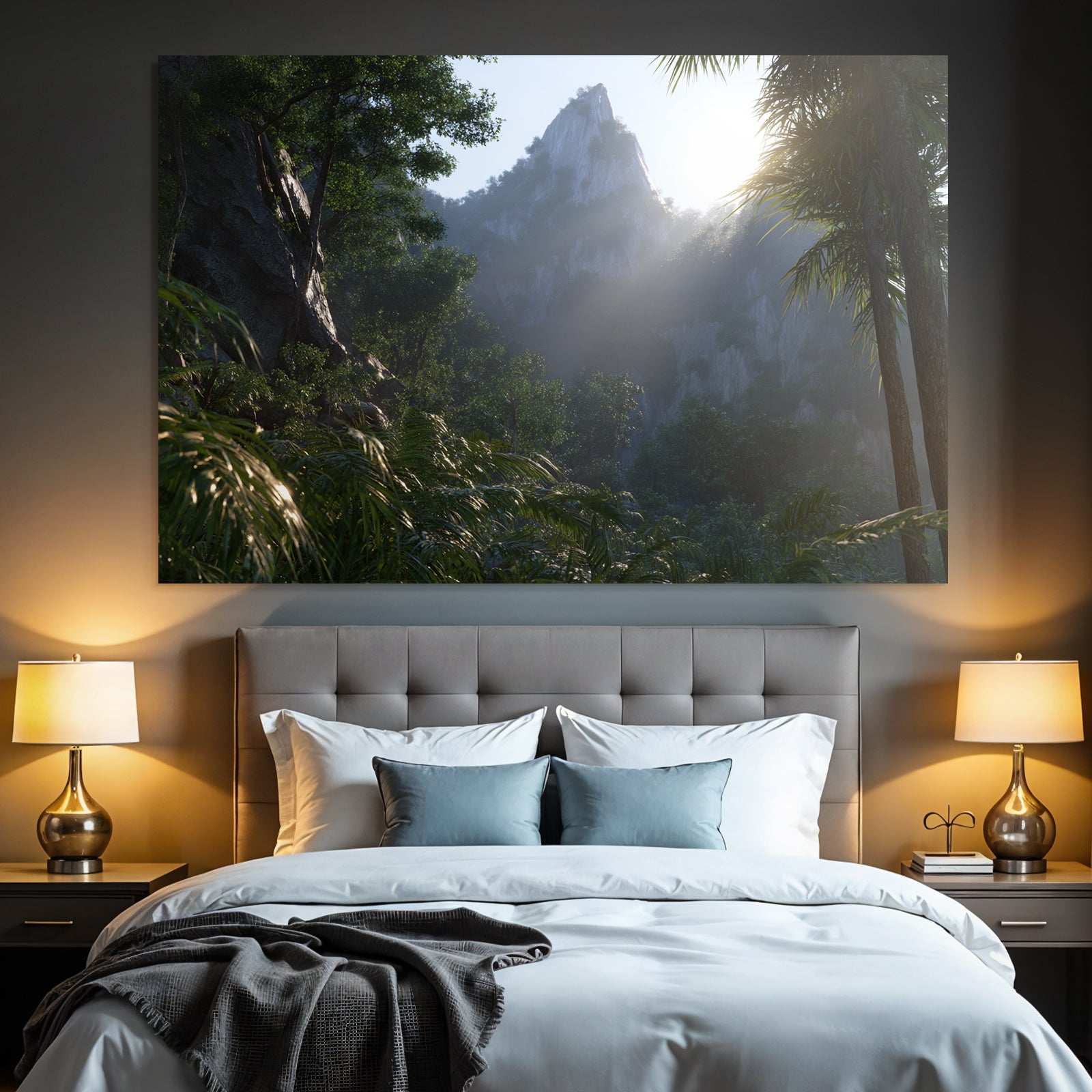 Tropen Und Dschungel Tropische Landschaft Mit Nebel Und Dichtem Vegetation