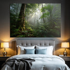 Tropen Und Dschungel Tropischer Regenwald Misty Szenen Tranquility