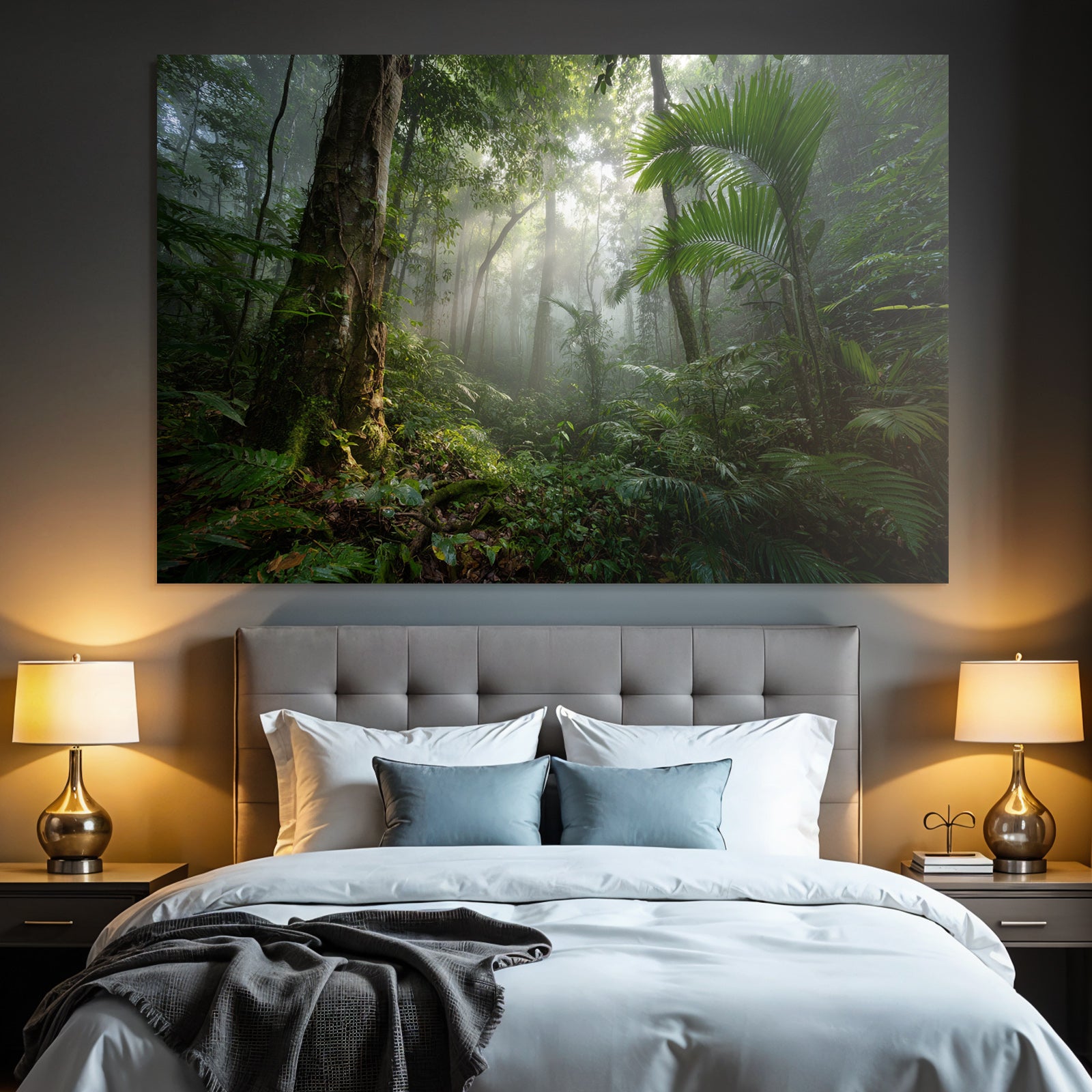 Tropen Und Dschungel Tropischer Regenwald Misty Szenen Tranquility