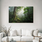 Tropen Und Dschungel Tropischer Regenwald Misty Szenen Tranquility