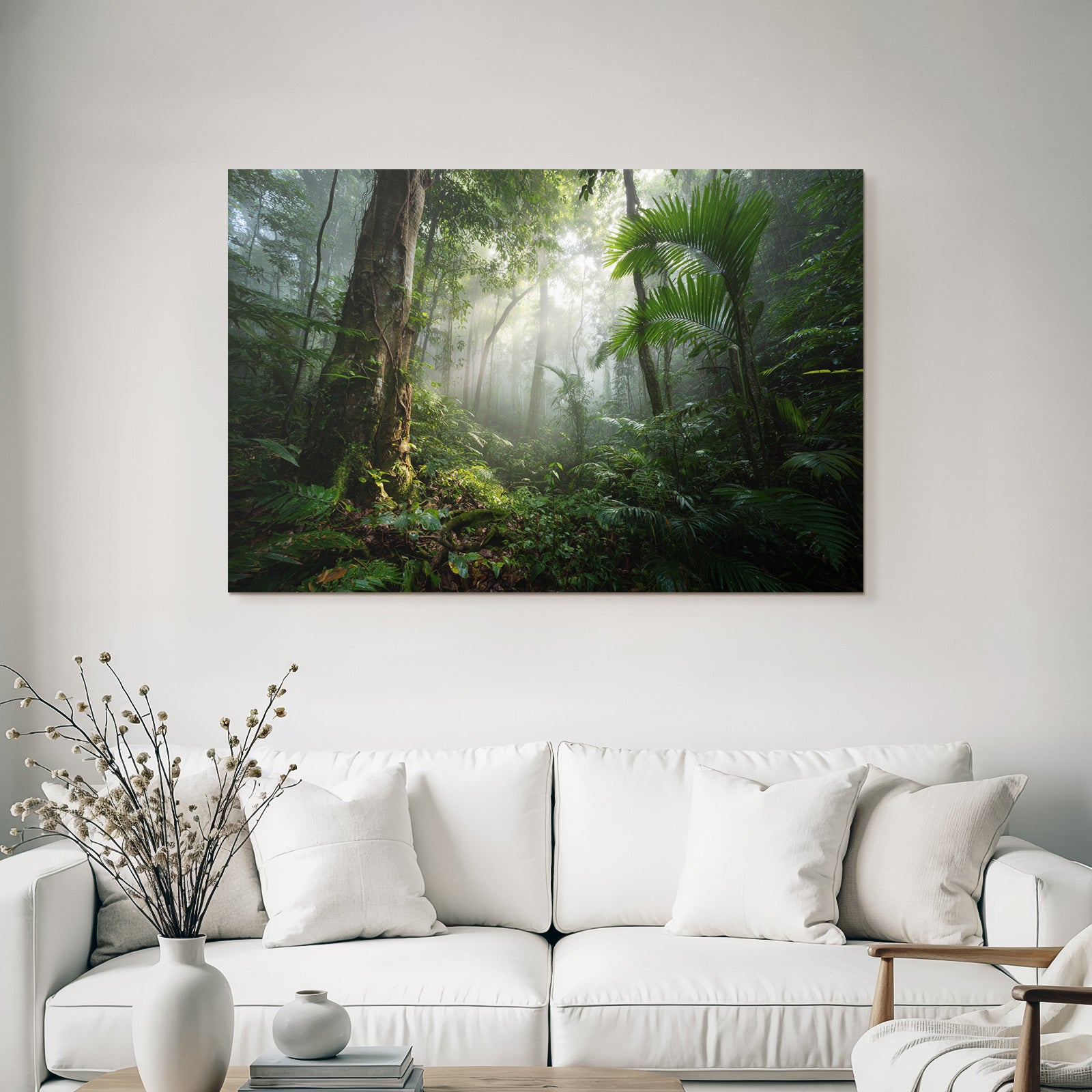 Tropen Und Dschungel Tropischer Regenwald Misty Szenen Tranquility