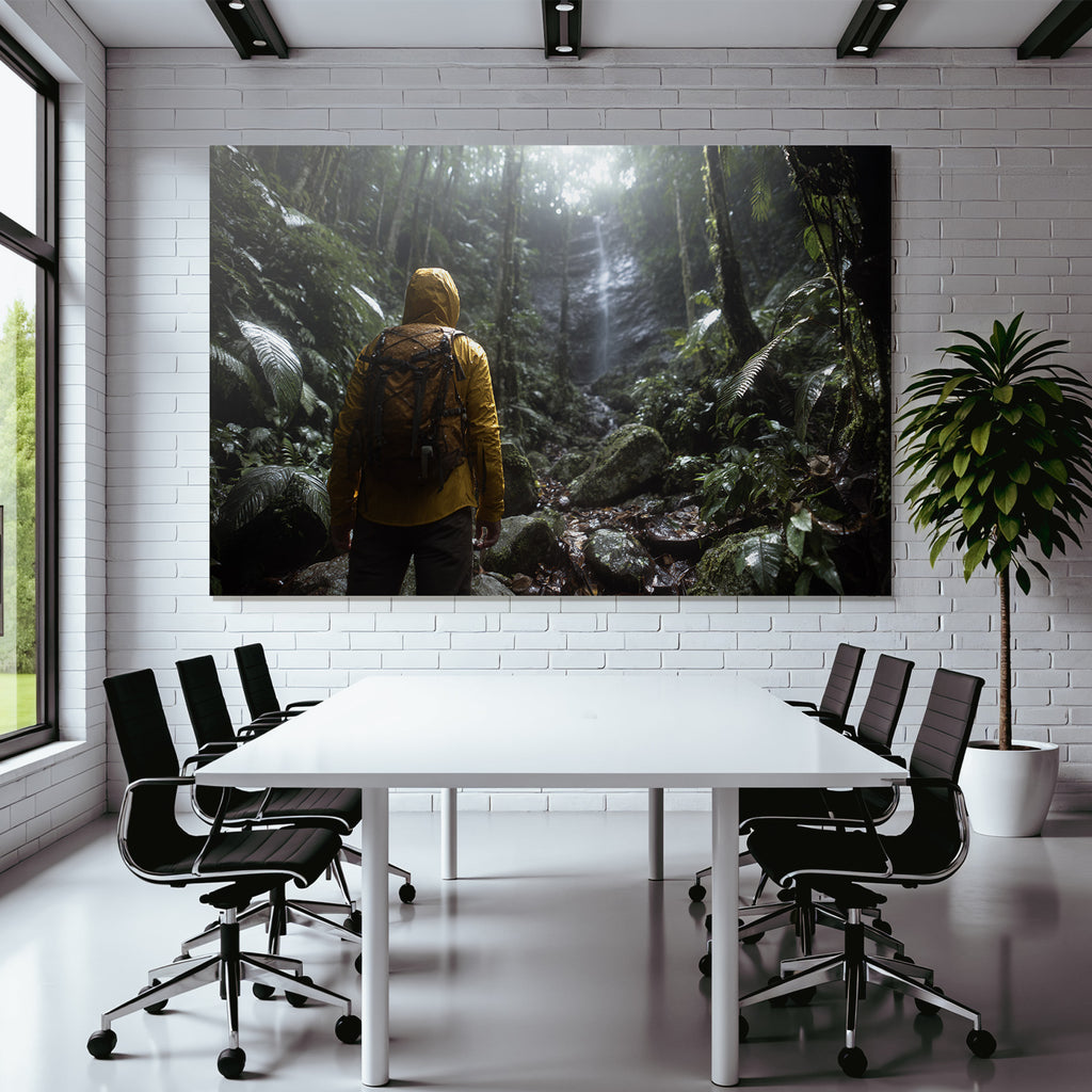 Tropics and Jungle Tropical Forest Adventure with Waterfall in Nature