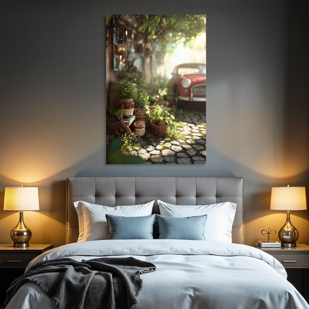 Forests and meadows Charming garden scenes Rustic objects with warm light