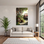 Forests and meadows Charming garden scenes Rustic objects with warm light