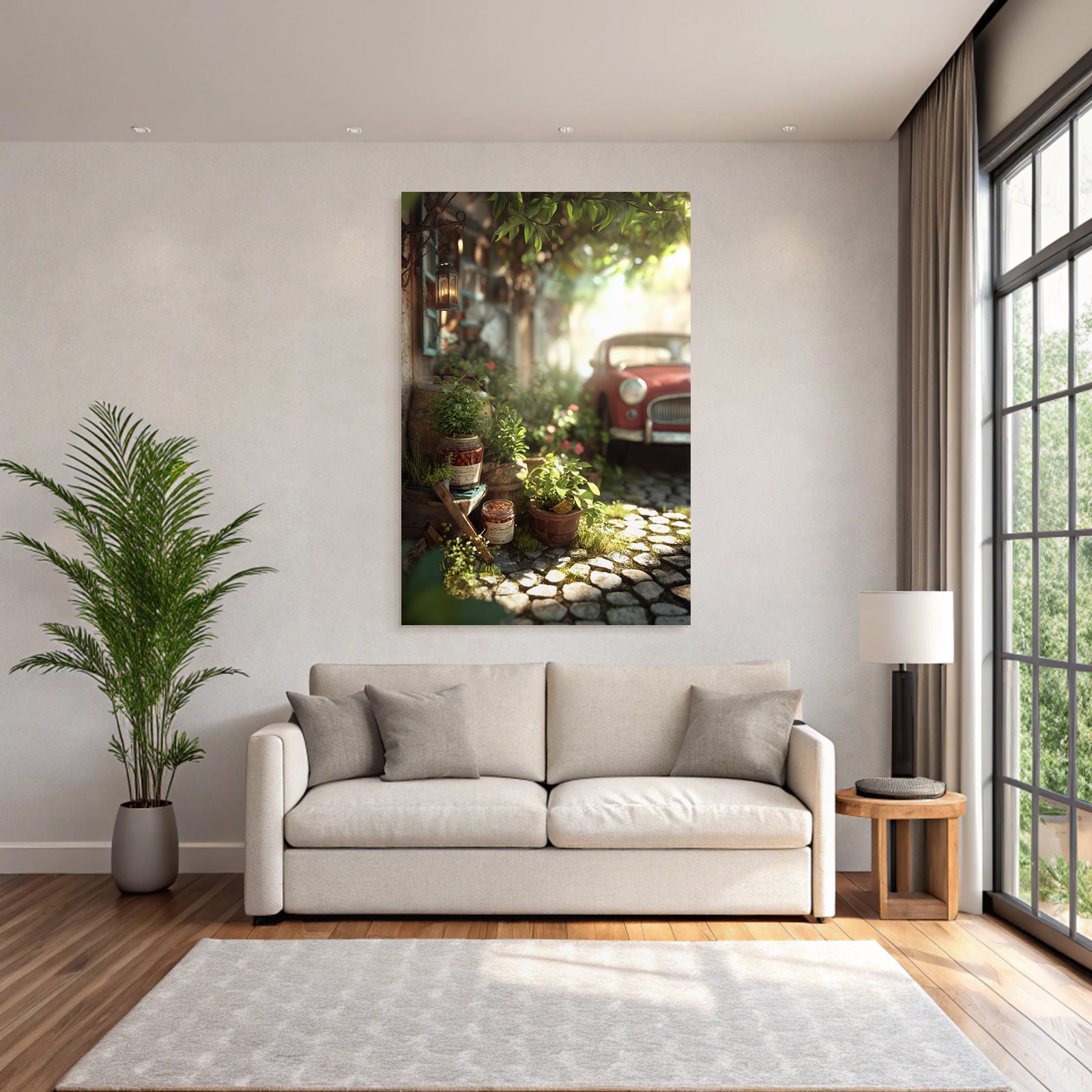 Forests and meadows Charming garden scenes Rustic objects with warm light