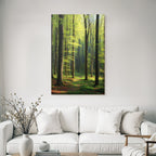 Forests and Meadows Digital Painting of a Tranquil Forest Scene