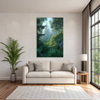 Forests and meadows Peaceful forest with fog and airy atmosphere