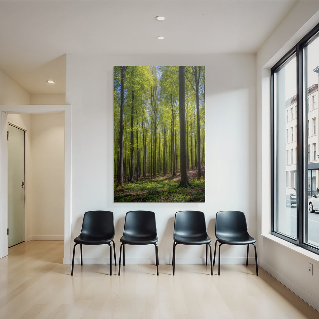 Wälder Und Wiesen Lush Forest Scene Sunlight Canopy Nature Beauty