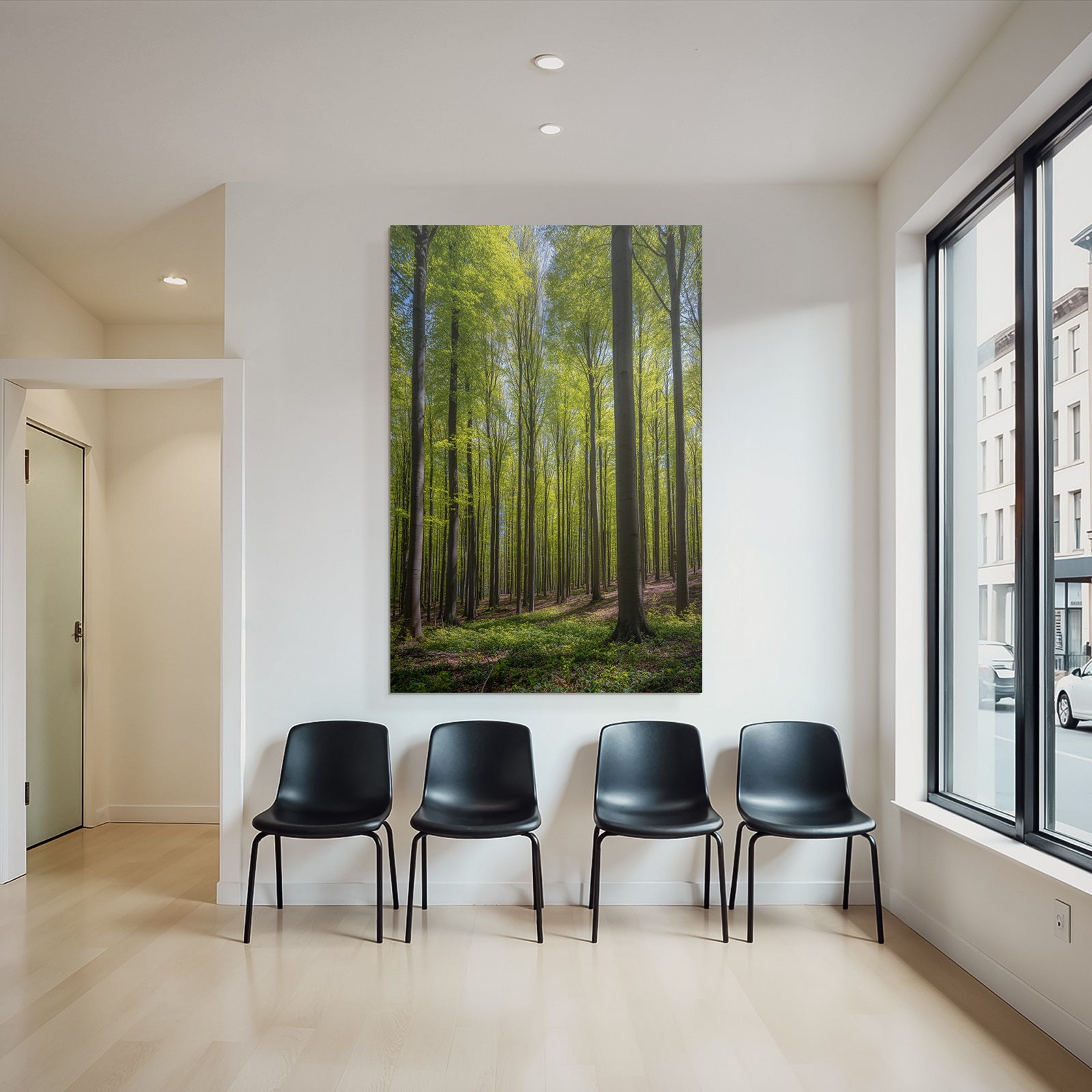 Wälder Und Wiesen Lush Forest Scene Sunlight Canopy Nature Beauty