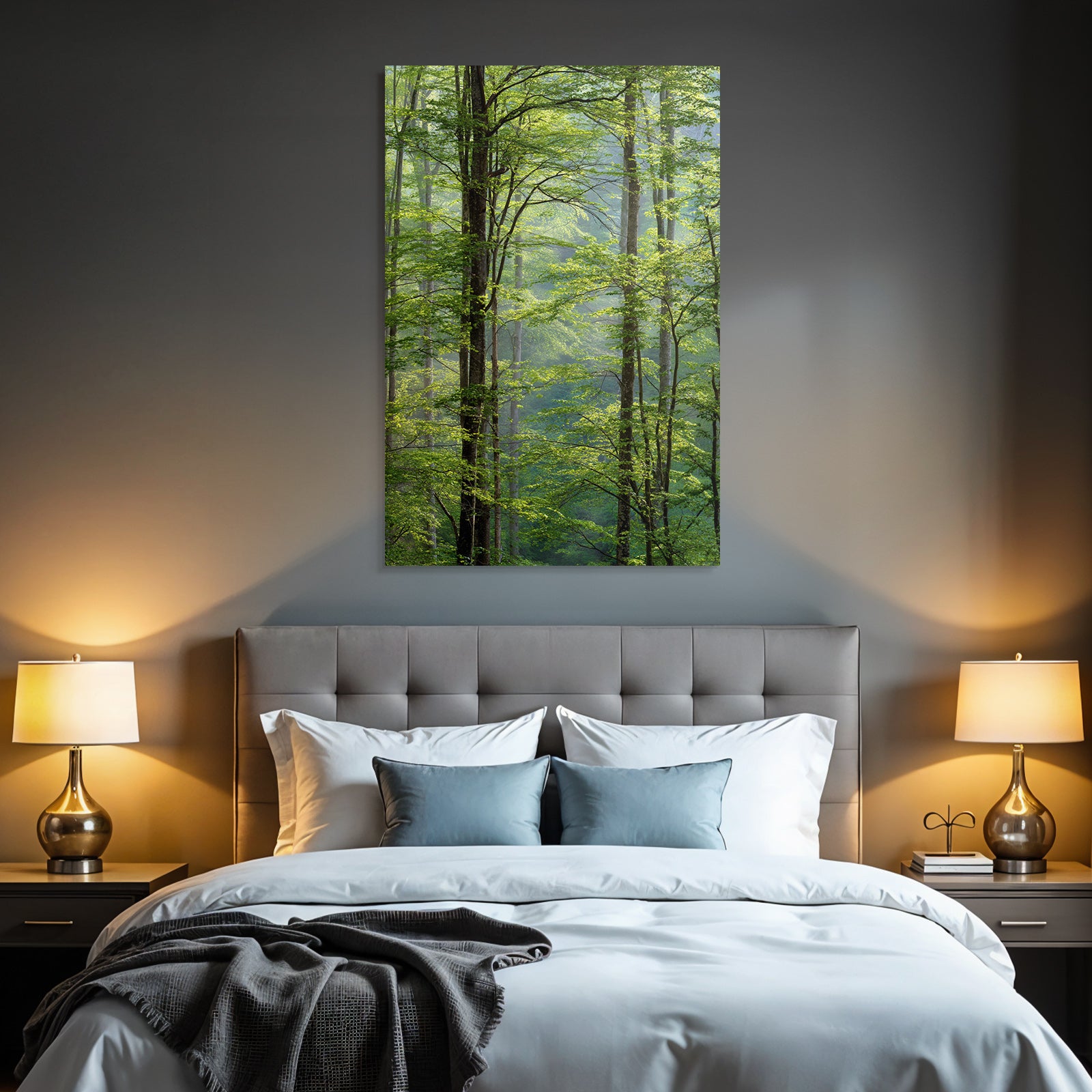 Wälder Und Wiesen Lush Forest Scene With Sunlight And Dense Foliage