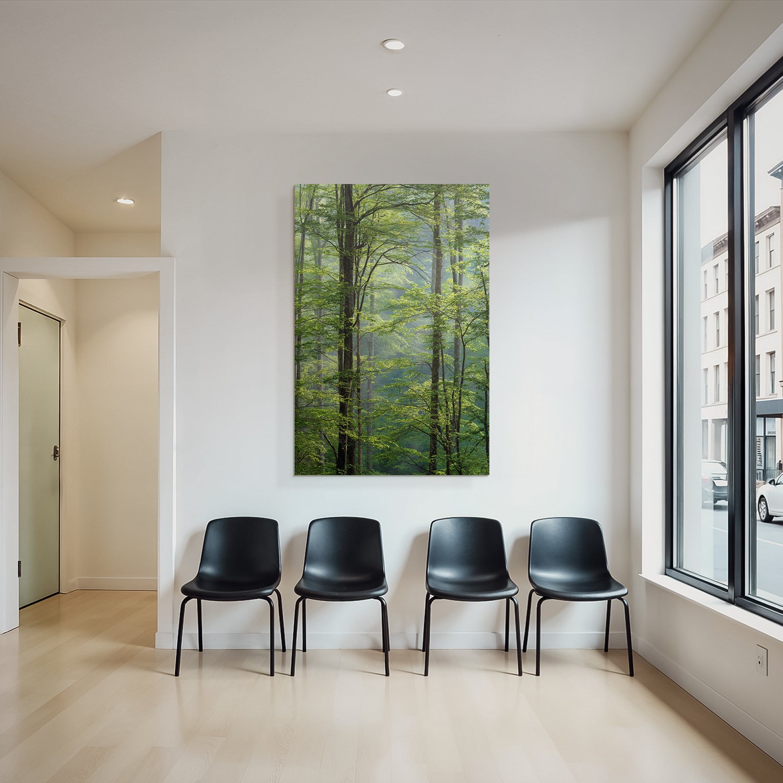 Wälder Und Wiesen Lush Forest Scene With Sunlight And Dense Foliage
