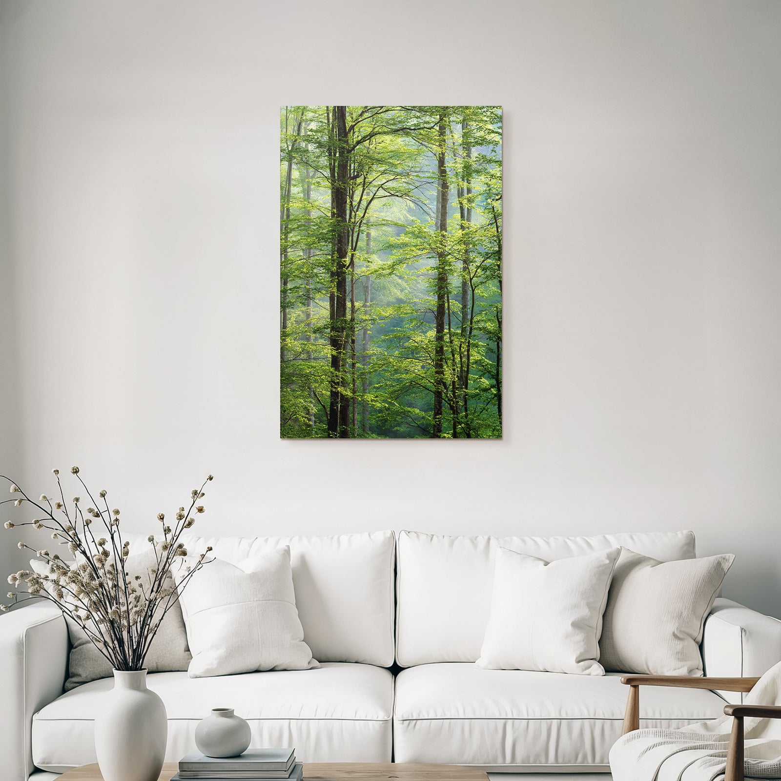 Wälder Und Wiesen Lush Forest Scene With Sunlight And Dense Foliage