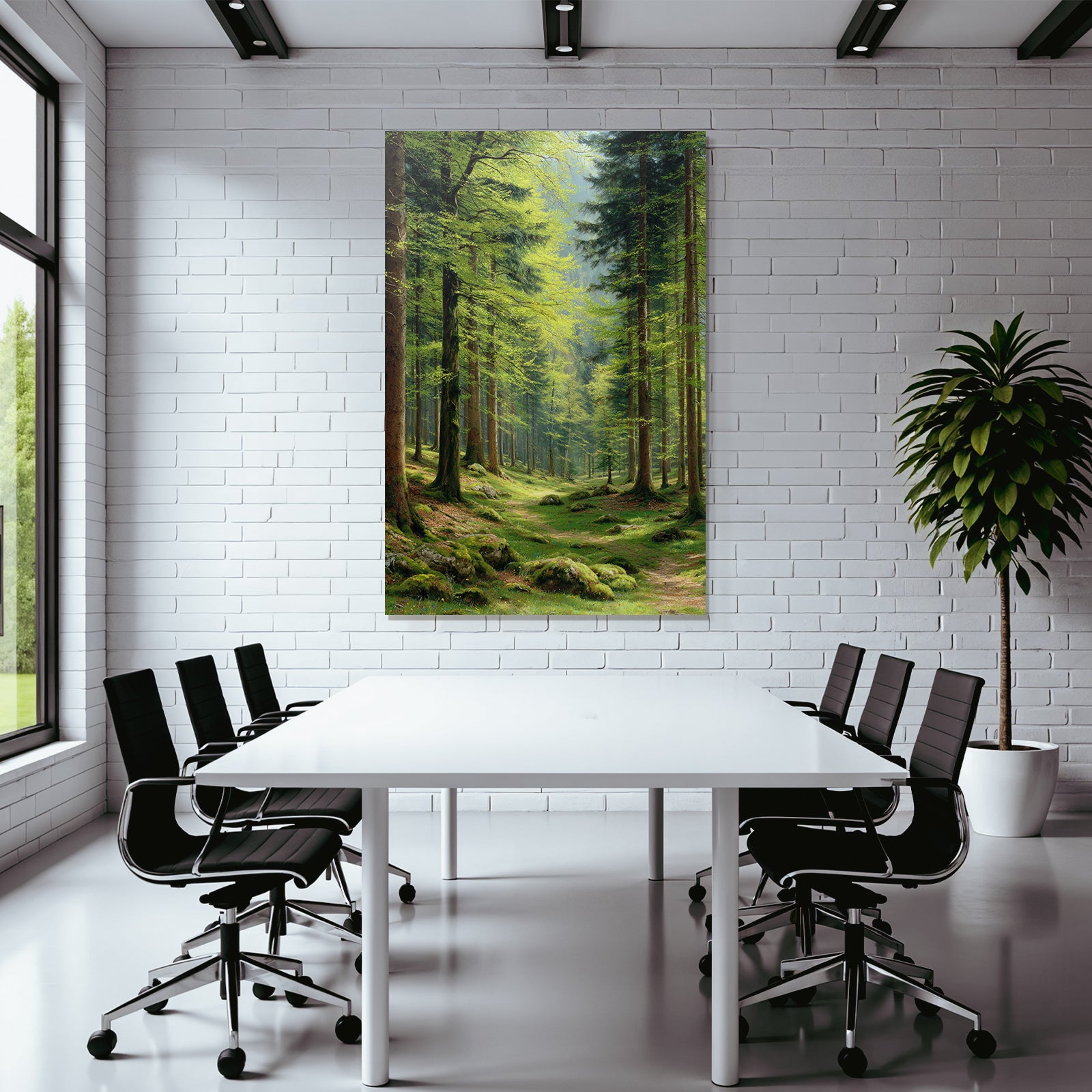 Forests and meadows. Tranquil forest scenes with green trees and sunlight.