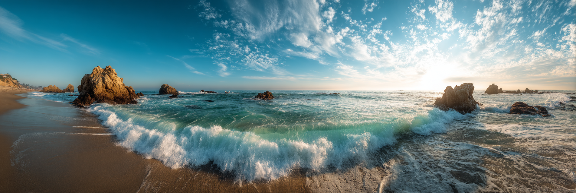 Wälder Und Wiesen Beach Scene Bei Sonnenaufgang Oder Sonnenuntergang Tranquil | Waelder und Wiesen | Landschaften