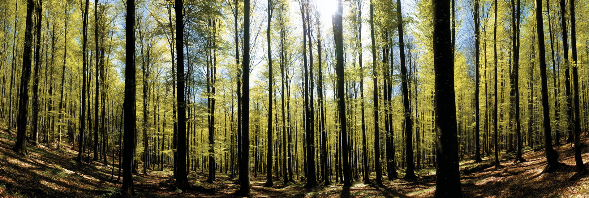 Wälder Und Wiesen Dichter Wald Mit Grünem Laub Und Sonnenlicht Auf Blatter | Waelder und Wiesen | Landschaften