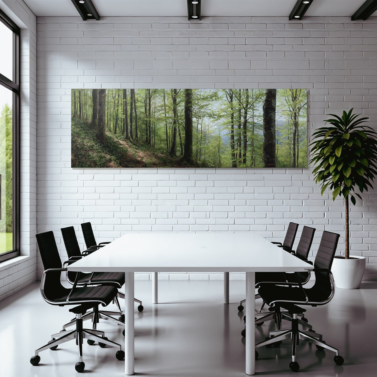 Forests and Meadows Lush Green Forest Scenes With Path Cover Slides Sunny Day