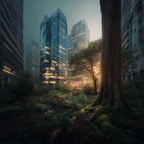 Wälder Und Wiesen Sanfte Stadtlandschaft Natur Und Architektur Mit Grünen Elementen | Waelder und Wiesen | Landschaften