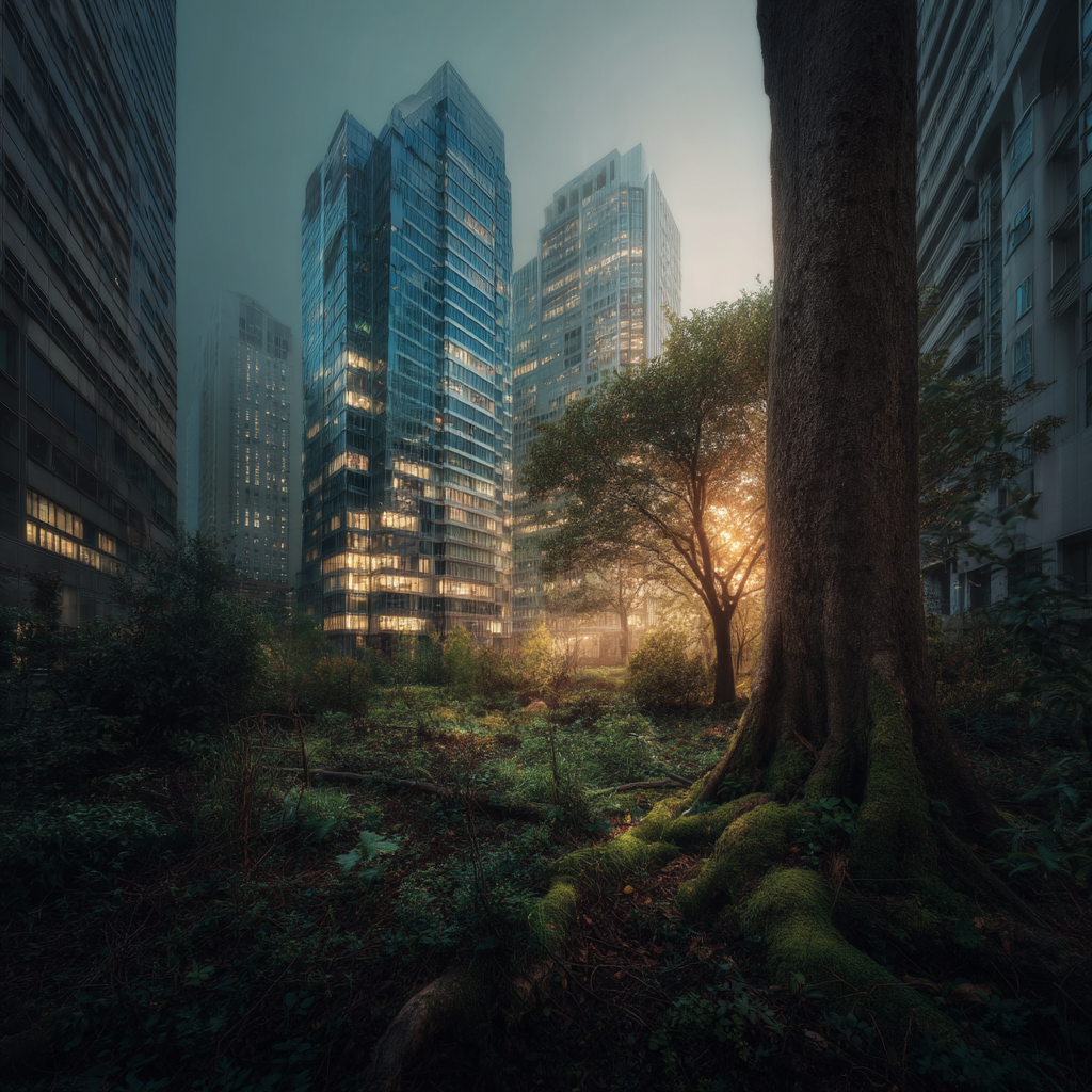 Wälder Und Wiesen Sanfte Stadtlandschaft Natur Und Architektur Mit Grünen Elementen | Waelder und Wiesen | Landschaften