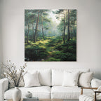 Forests and meadows, peaceful forest with trees, light, play and electricity, path, stream