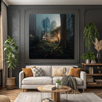 Forests and meadows Gentle urban landscape Nature and architecture with green elements