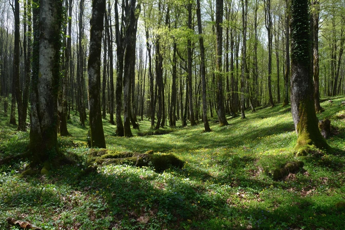 Wälder Und Wiesen Lush Forest Spring Early Summer Naturszene | Waelder und Wiesen | Landschaften