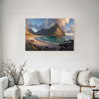 Forests and Meadows Coastal Landscape Beach Turquoise Waters Mountains Sunrise Sunset