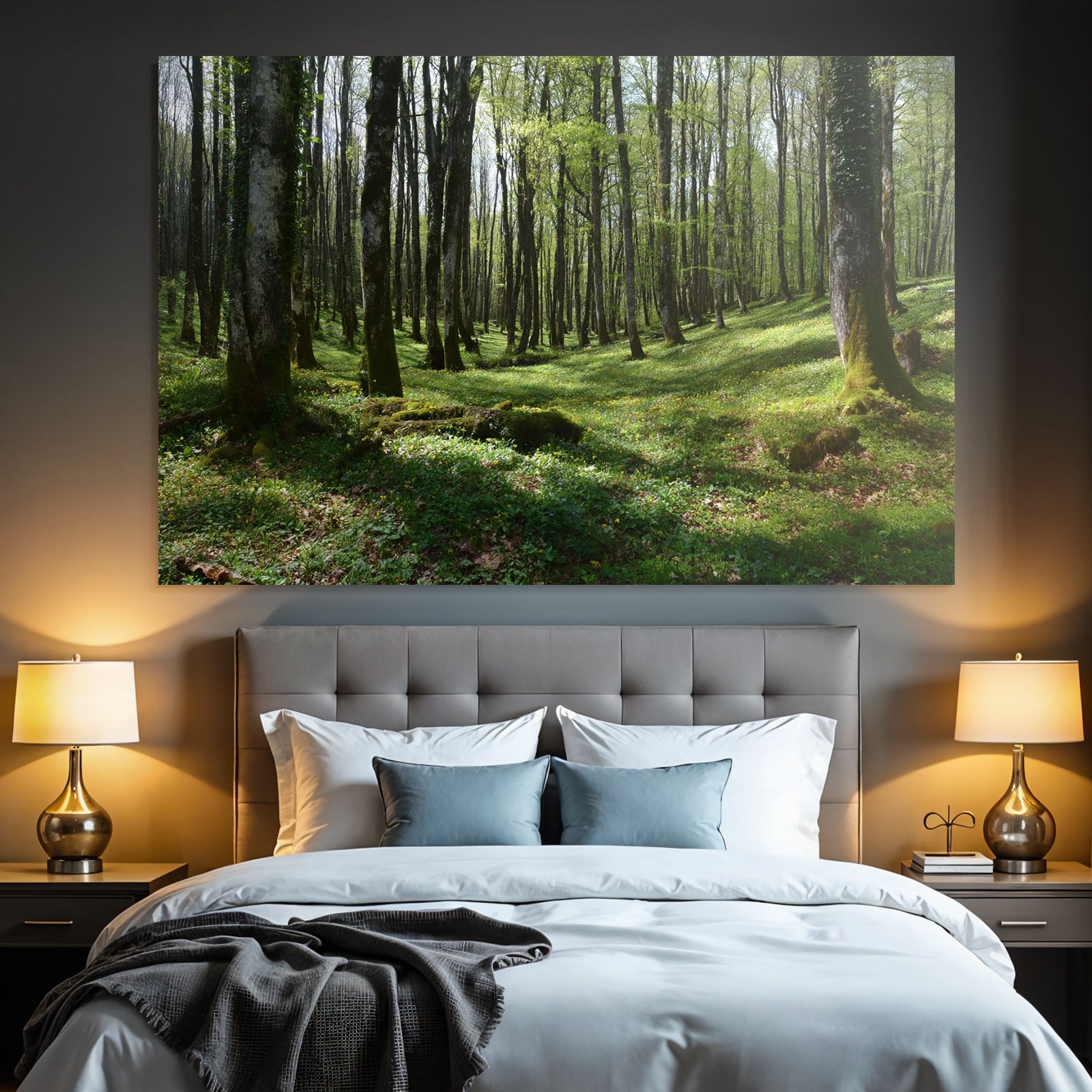 Forests and Meadows Lush Forest Spring Early Summer Nature Scene
