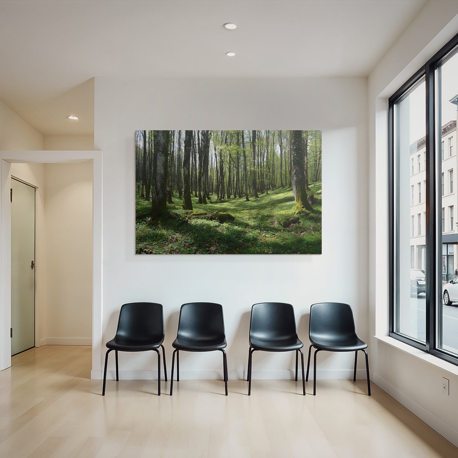 Forests and Meadows Lush Forest Spring Early Summer Nature Scene
