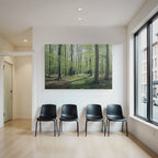 Forests and Meadows Tranquil Forest Scene Vibrant Green Foliage Sunshine Path Through the Woods