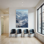 Winter Breathtaking Mountain Landscape With Snow-Covered Peaks