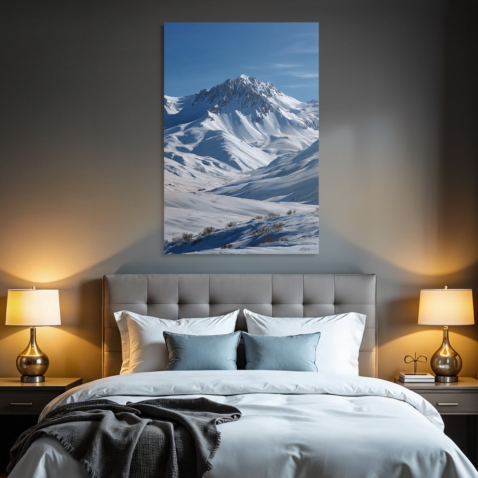 Winter Snow-capped Mountains Landscape Winter Wonderland Peace