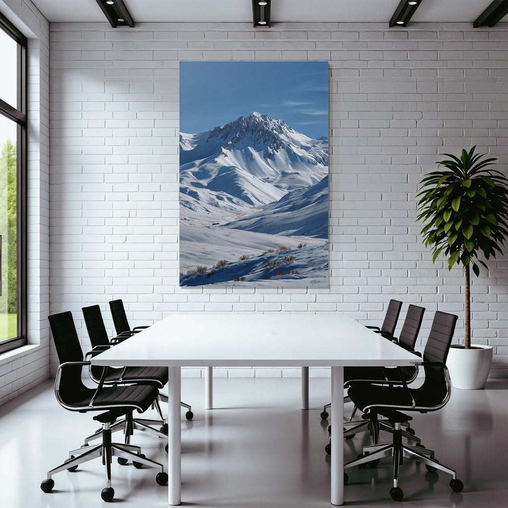Winter Snow-capped Mountains Landscape Winter Wonderland Peace