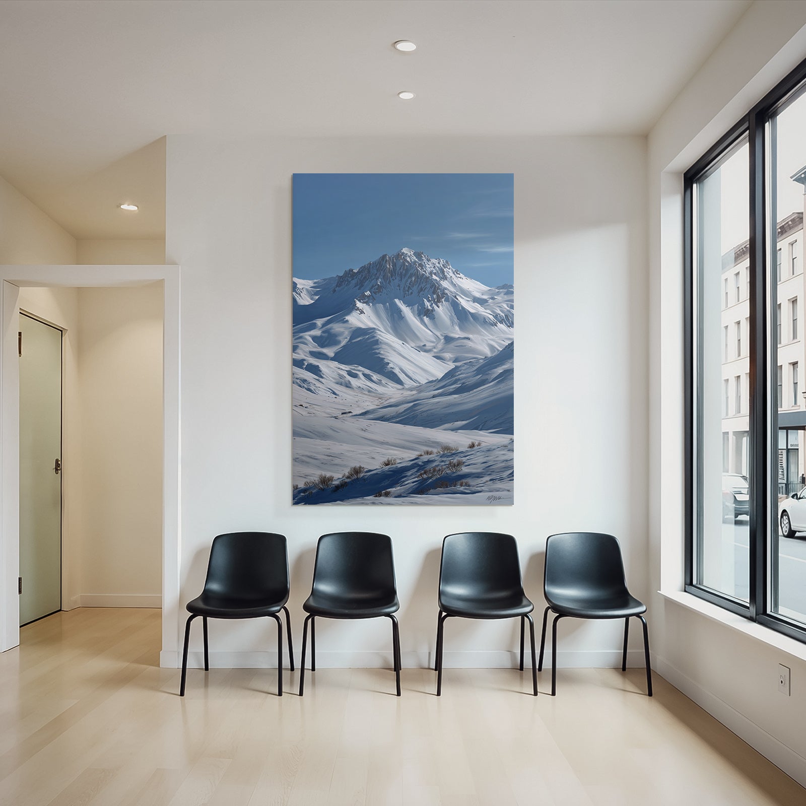 Winter Snow-capped Mountains Landscape Winter Wonderland Peace