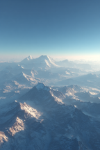 Winter Schneebedeckte Berglandschaft Mit Klarem Himmel | Winterlandschaften | Landschaften