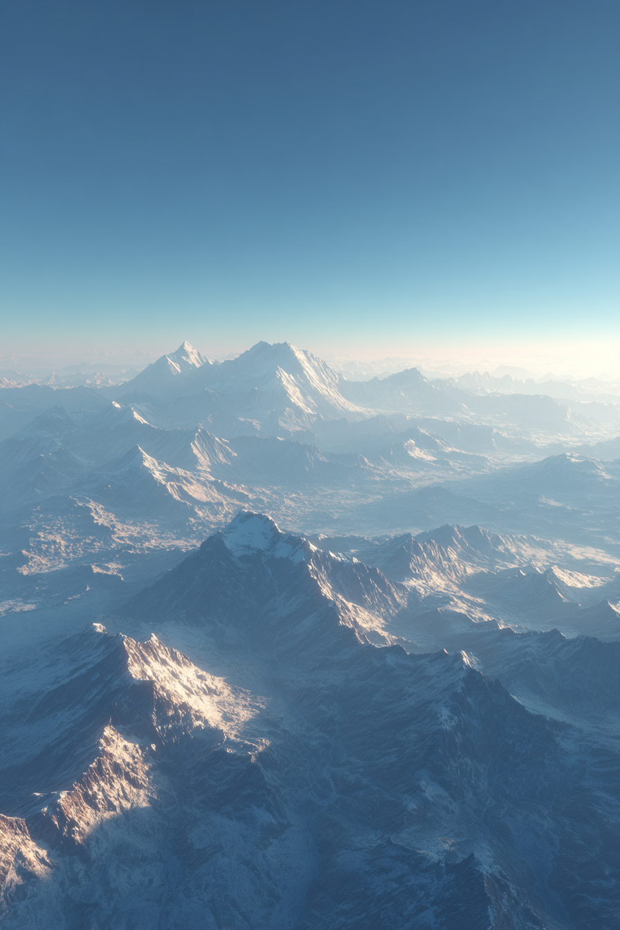 Winter Schneebedeckte Berglandschaft Mit Klarem Himmel | Winterlandschaften | Landschaften