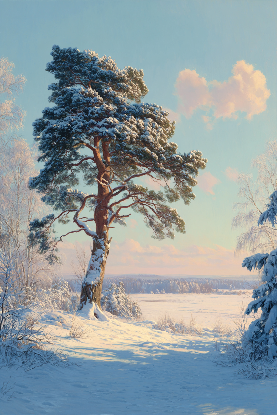 Winter Winterlandschaft Hoch Verschneiter Baum Ruhe In Der Natur | Winterlandschaften | Landschaften
