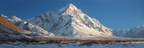 Winter Berglandschaft Mit Schneebedeckten Spitzen Und Blaüm Himmel | Winterlandschaften | Landschaften