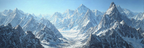 Winter Bergreichen Schneebedeckte Spitzen Und Blaür Himmel | Winterlandschaften | Landschaften