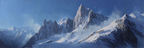 Winter Schneebedeckte Berge Vor Einem Klaren Blaün Himmel | Winterlandschaften | Landschaften