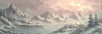 Winter Winterlandschaft Mit Schneebergen Gefrorenem See Und Himmel | Winterlandschaften | Landschaften