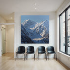 Winter Snow-capped Mountains Glacial Valley Natural Beauty