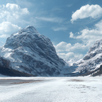 Winter Winterlandschaft Mit Schneebedeckten Bergen Und Froster Ausdehnung | Winterlandschaften | Landschaften